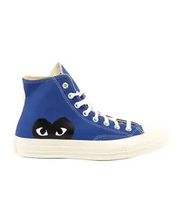 Кроссовки из парусины с принтом сбоку Comme des Garçons, синий p1k122blue | blau