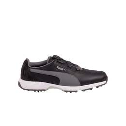 Черные мужские кроссовки из гладкой кожи Drive fusion disk 192226 02 Puma, черный 3831392 | schwarz