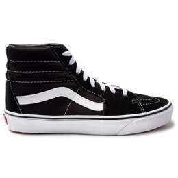 Мужские кроссовки sk8 hi top парусиновые кожаные на шнуровке белые Vans, черный 3112063 | schwarz