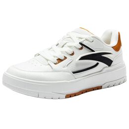 Кроссовки Anta Skateboarding Shoes Men Low-top Ivory White/Gilded/Glossy Black, слоновая кость/черный 112438002u-3 | ivory white/gilded/glossy black