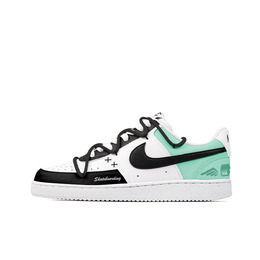 Кроссовки Nike Court Vision Skateboarding Shoes Men Low-top Black/Tiffany Green/Dirty Pink, белый dh2987-101(team251-cv鸳鸯绿粉） | white