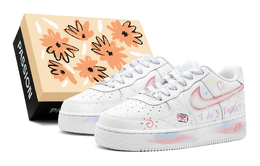 Кроссовки Nike Air Force 1 Skateboarding Shoes Men Low-top Pink, розовый cw2288-111(teams-告白涂鸦男s-box) | pink