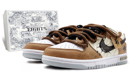 Кроссовки Nike Dunk Skateboarding Shoes Men Low-top Beige/brown/black, коричневый dv0831-101(team131-蛟龙破晓s2) | dark brown