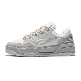 Кроссовки Anta Skateboarding Shoes Men Low-top Ivory White / Cloud Gray / Light Mist Gray, слоновая кость/серый 912448088-2 | ivory white / cloud gray / light mist gray