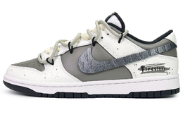 Nike Кроссовки для скейтбординга Dunk Mocha Wilderness Low-Top GS Gray White cw1590-100(team285-女款摩卡山野) | gray white