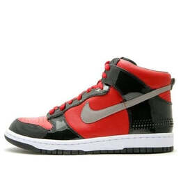 Кроссовки данки высокой премиум Nike, красный 323955-600 | varsity red/medium grey-black