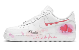 Кроссовки Nike Air Force 1 Skateboard Shoes Men Low-Top White Pink cw2288-111(team10-流体爱心) | white
