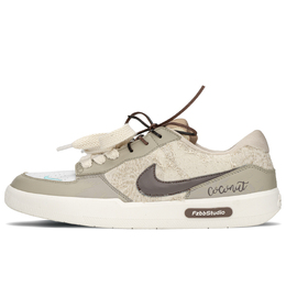 Nike Кроссовки для скейтбординга SB Force 58, ударопрочные, быстросохнущие, износостойкие, низкие, мужские, цвет белый, коричневый dv5476-003(teama-沙滩椰果) | white brown