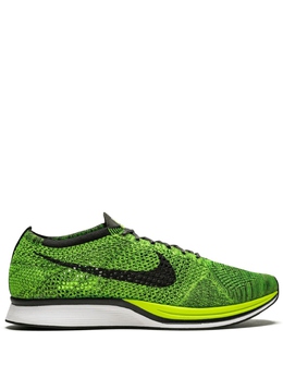 Nike кроссовки Flyknit Racer, зеленый 526628731 | зеленый