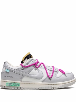 Кроссовки Nike х Off-White Dunk Low, серый/фиолетовый dm1602122 | серый