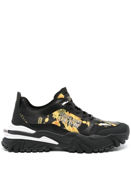 Versace Jeans Couture кроссовки с принтом Barocco, черный 77ya3sibzs891 | черный