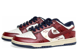 Мужские кроссовки для скейтбординга Nike Dunk, Dark Red fv8106-181(teamd-男款新年小狗) | dark red