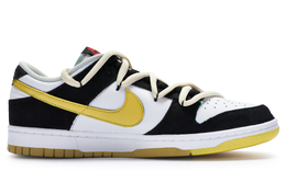 Кроссовки Nike Dunk Skateboard Shoes Men Low-Top Black And White/Yellow dv0827-100(team80-男款电光黄)