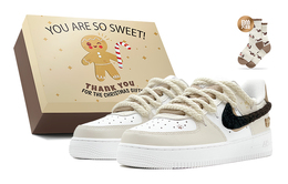 Мужские кроссовки для скейтбординга Nike Air Force 1, Brown cw2288-111(teams-解构小熊男s-box) | brown