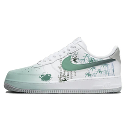 Кроссовки Nike Air Force 1 Skateboard Shoes Men Low-Top White Blue, белый fj4146-100(team10-熊猫书法) | white