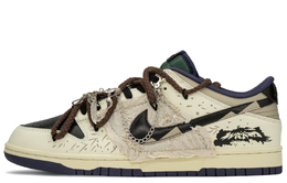 Кроссовки Nike Dunk Skateboarding Shoes Men Low-top Black/beige, хаки/черный fv8106-361(teama-午夜废土s-box) | khaki/black