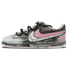 Кроссовки Nike Court Vision Low Skateboarding Shoes Men Low-top Black/white/pink, черный dh2987-101(team138-男款病变1) | black