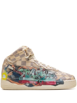 Nike кроссовки Air Force 1 Mid из коллаборации с Louis Vuitton, нейтральный цвет 1a9ve0 | нейтральный цвет