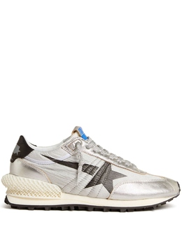 Golden Goose кроссовки с принтом, серебристый gmf00684f005667 | серебристый