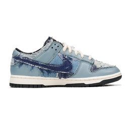 Кроссовки Nike Dunk Skateboard Shoes Men Low-Top Blue dq5015-063(teamp-丹宁百家布）