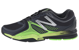 Кроссовки мужские низкие черные/зеленые New Balance mx1267by