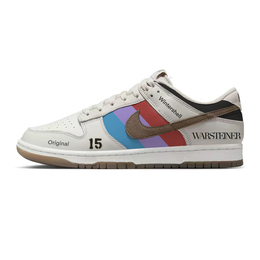 Кроссовки Nike Dunk Skateboarding Shoes Men Low-top Brown/Gray, коричневый fj4188-001(team10-蓝紫红) | brown/gray