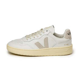 Кроссовки Veja V-90 O.T. кожаные, белый/бежевый vd2003655b | extra white / natural