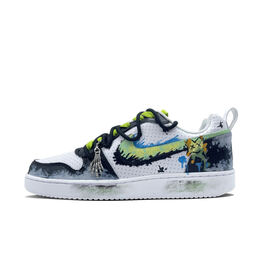 Кроссовки Nike Court Borough Series Skateboarding Shoes Men Low-top Black, черный 838937-111(team332-焰光暗影) | black