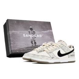 Кроссовки Nike Dunk Skateboarding Shoes Men Low-top White/black, белый fj4188-001(team-古唐印花s-box) | white