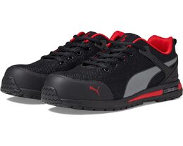 Кроссовки Puma Safety Levity Knit Low ASTM EH, цвет Black/Red 9861690 | black/red