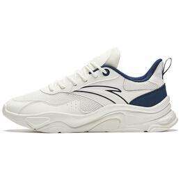 Кроссовки Anta Little Millennium Chunky Sneakers Men Low-top Ivory/Deep Nautical Blue, слоновой кости/серый/темно-синий 912438813-1 | ivory/deep nautical blue
