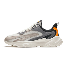Кроссовки Anta Lifestyle Shoes Men Low-top Ivory White/Koala Grey/Yellow Orange, оранжевый 912418855-5 | ivory white/koala grey/yellow orange-5