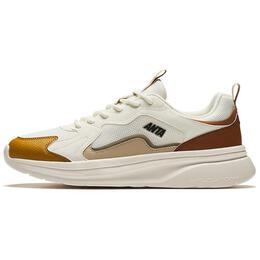 Кроссовки Anta Life Collection Lifestyle Shoes Men Low-top Ivory White/Pepper Brown/Chestnut Brown, коричневый 912438808-4 | ivory white/pepper brown/chestnut brown