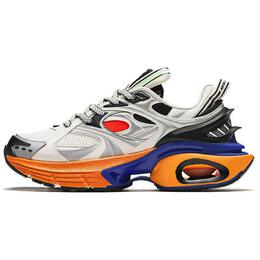 Anta Life Collection Устойчивые к истиранию низкие повседневные кроссовки мужские серебристо-оранжевые, цвет слоновой кости белый/серебро 112438896-3 | ivory white/silver