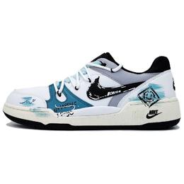 Nike Full Force Антискользящие и износостойкие поддерживающие низкие кроссовки для скейтбординга мужские бело-синие fb1362-101(team145-快乐星球） | white blue