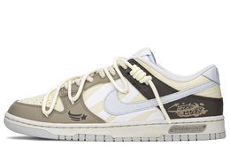 Кроссовки Nike Dunk Skateboard Shoes Men Low-Top Brown Beige dv0831-101(teama-复古次元s-box)