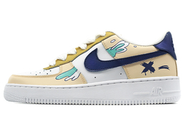 Кроссовки Nike Air Force 1 Skateboard Shoes Men Low-Top Yellow Blue/Green cw2288-111(teamr-男款拼色溅水黄蓝绿）