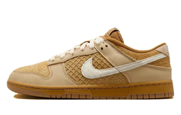 Кроссовки Nike Dunk Skateboarding Shoes Men Low-top Khaki/Vivid Sulphur/Anthracite/Black, коричневый fz4041-744(team107-牛奶华夫饼) | light brown