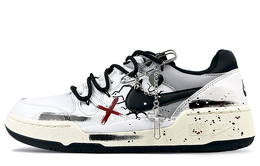 Кроссовки Nike Full Force Skateboarding Shoes Men Low-top White, белый fb1362-101(team40-男款哥特判决) | white