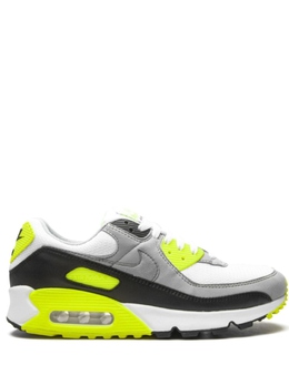 Кроссовки Nike Air Max 90, серый/черный/желтый cd0881 | серый