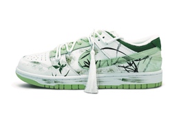 Nike Dunk Противоскользящие Износостойкие Низкие Кроссовки для Скейтбординга Мужские Бело-Зеленые dv0831-105(team301-兰漾） | white green