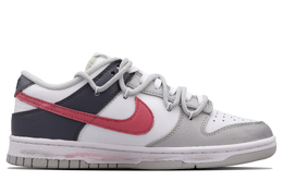 Кроссовки Nike Dunk Skateboarding Shoes Men Low-top Gray, черный/розовый dv0831-101(team53-男款爱与救赎s-box) | black/pink