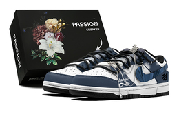 Кроссовки Nike Dunk Skateboard Shoes Men Low-Top Gray dd1391-100(teams-潮酷星球男s-box) | navy blue