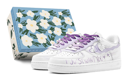 Мужские кроссовки для скейтбординга Nike Air Force 1, Purple cw2288-111(teams-紫色情人爱心男s-box) | purple