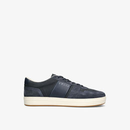 Низкие кроссовки Fascia из замши Hogan, синий r04361322 | blue