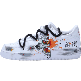 Мужские кроссовки для скейтбординга Nike Air Force 1, White cw2288-111(team130-vam国潮狮子) | white