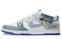 Nike Кроссовки для скейтбординга Dunk Low Top, мужские, сине-белые dv0831-104(team拾柒-男款低帮冰河之王板鞋) | blue white