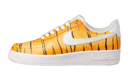 Кроссовки Nike Air Force 1 Skateboarding Shoes Men Low-top Color Change/black/white, цвет Orange cw2288-111(team5-男款生肖虎纹) | orange