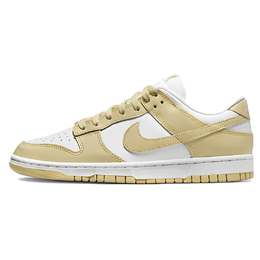 Кроссовки Nike Dunk Skateboarding Shoes Men Low-top Beige/Yellow, бежевый dv0833-100(teamh-男款星际航行s-box) | beige