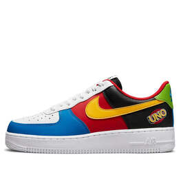 Кроссовки x uno air force 1 низкие Nike, синий dc8887-100 | blue/white/yellow/red/black